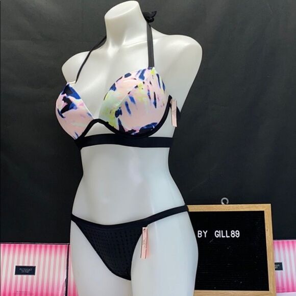 🔥🏖NEW VICTORIA SECRET SWIMSUIT 2PC 34C/S - Picture 6 of 11